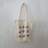 Tote Bag with Printed Flower Vase