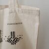 Tote Bag with Printed Flower Vase