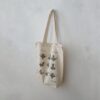 Tote Bag with Printed Flower Vase
