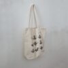 Tote Bag with Printed Flower Vase