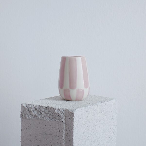 Pink Ceramic Porcelain Mini Flower Vase