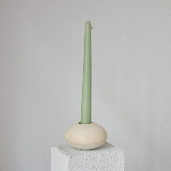 Ceramic Porcelain Candle Holder with Soy Wax Candle