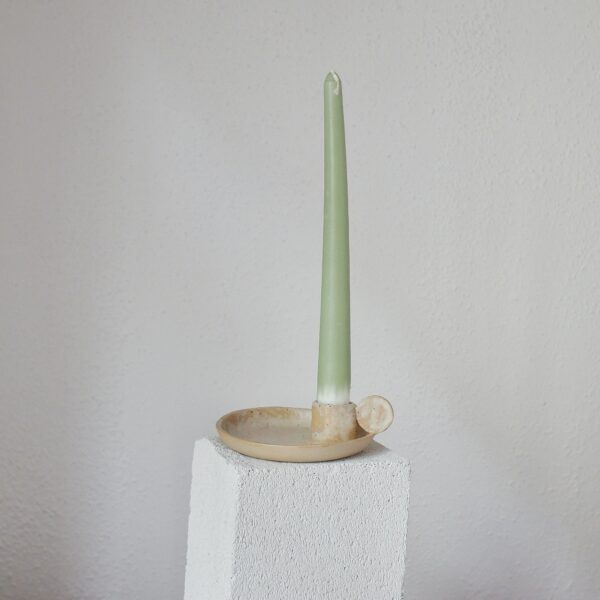 Ceramic Porcelain Candle Holder with Soy Wax Candle