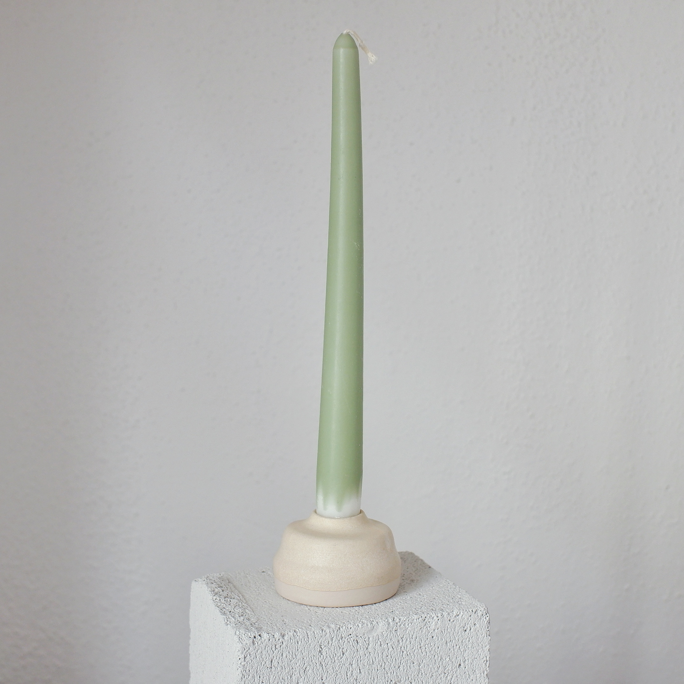 Ceramic Porcelain Candle Holder with Soy Wax Candle